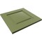 Ekena Millwork 12"W x 12"H True Fit PVC Raised Panel Shutters Sample, Moss Green SAMPLE-TFPRPMG - alternate 3